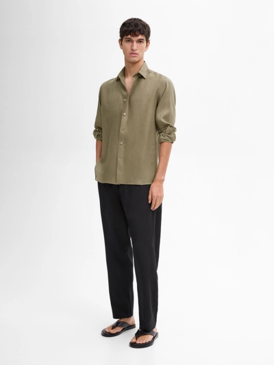 Massimo Dutti Рубашка из льна LIGHTWEIGHT 100% купить с доставкой.