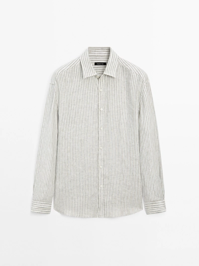 Massimo Dutti Рубашка в полоску с регулярной посадкой купить с доставкой.