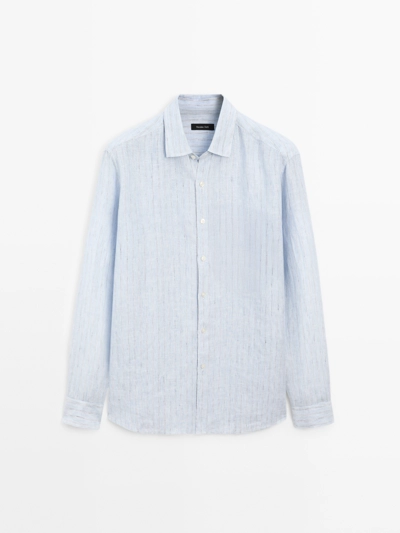 Massimo Dutti Рубашка в полоску с регулярной посадкой