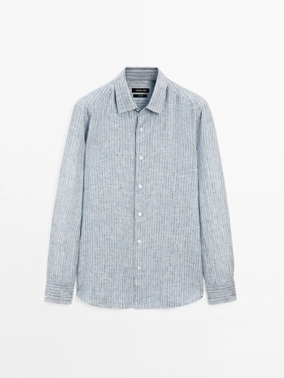 Massimo Dutti Рубашка в полоску с регулярной посадкой