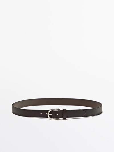 Massimo Dutti Кожанный ремень из наппы