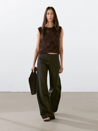OPENWORK CROCHET TOP