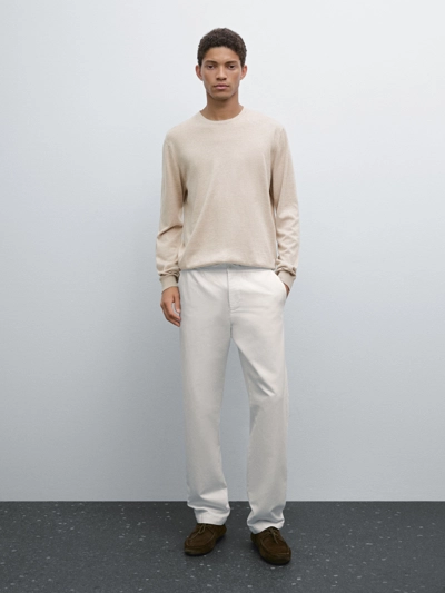 Massimo Dutti Свитер с длинным рукавом из хлопкового трикотажа купить с доставкой.