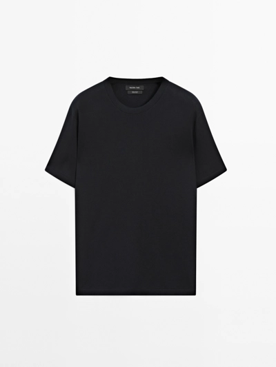 Massimo Dutti 100% хлопковая вязаная футболка купить с доставкой.