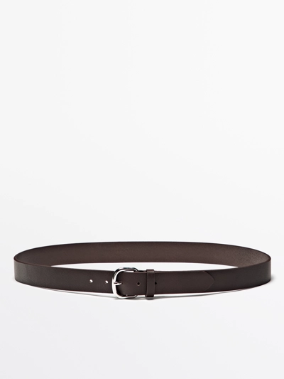 Massimo Dutti Ремень из мягкой кожи нубука купить с доставкой.
