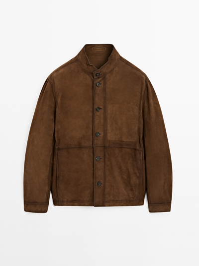 Massimo Dutti Куртка из замши купить с доставкой.