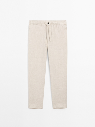 Massimo Dutti Льняные брюки TOTAL LOOK купить с доставкой.
