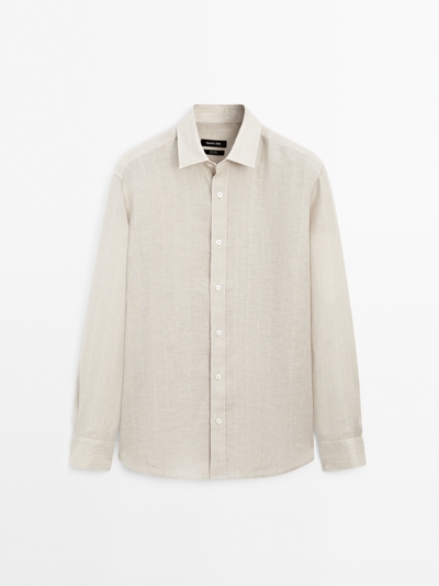 Massimo Dutti Рубашка в полоску с регулярной посадкой купить с доставкой.
