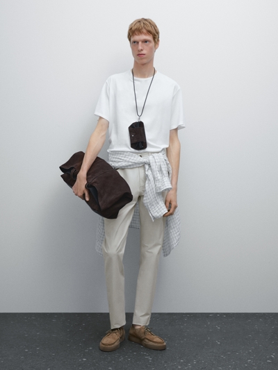 Massimo Dutti Джинсы суженого кроя из легкой ткани