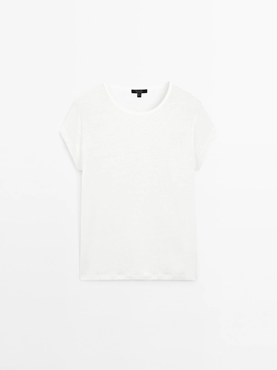 100% LINEN SHORT SLEEVE T-SHIRT