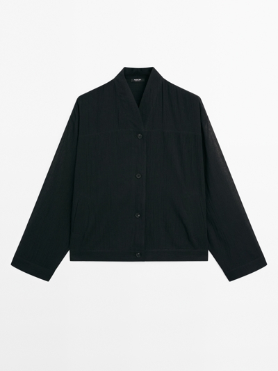Massimo Dutti Рубашка из 100% хлопка FLOWING купить с доставкой.