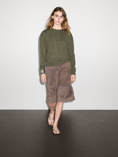 Massimo Dutti Свитер с круглым вырезом 100% кашемир