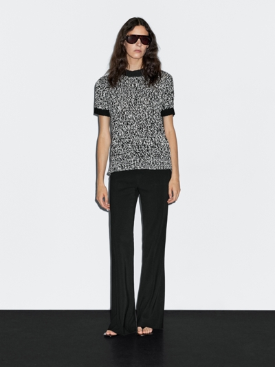 Massimo Dutti Трикотажный свитер с короткими рукавами купить с доставкой.
