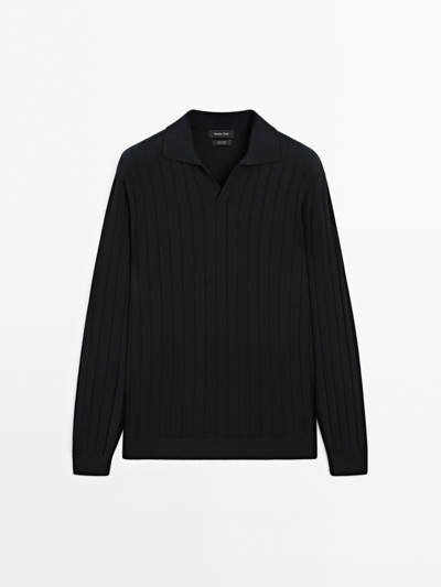 Massimo Dutti Мужская водолазка с длинным рукавом