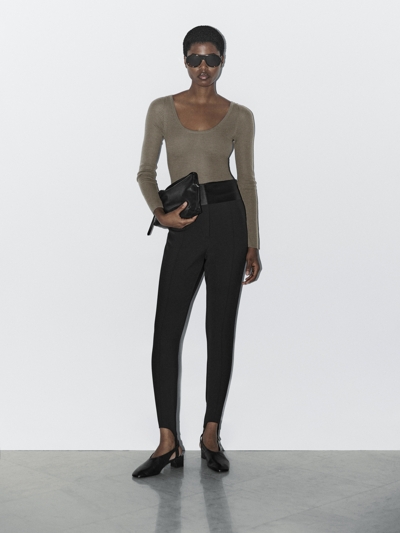 Massimo Dutti Зауженные брюки с эластичными манжетами - STUDIO купить с доставкой.