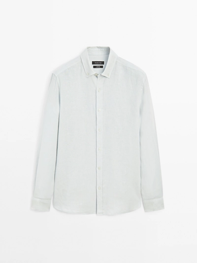 100% LINEN REGULAR FIT SHIRT