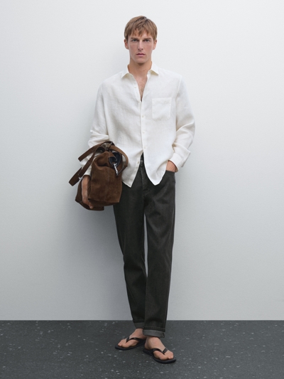 Massimo Dutti Рубашка REGULAR-FIT с карманом