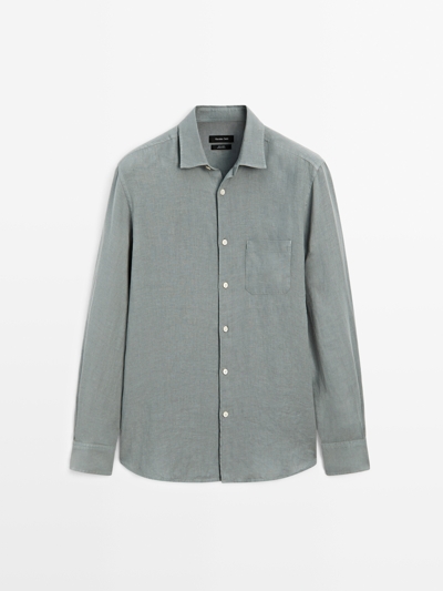 Massimo Dutti Рубашка с карманом REGULAR FIT