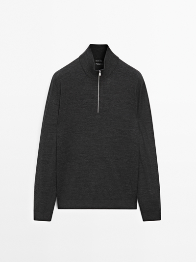 Massimo Dutti Свитер с молнией купить с доставкой.