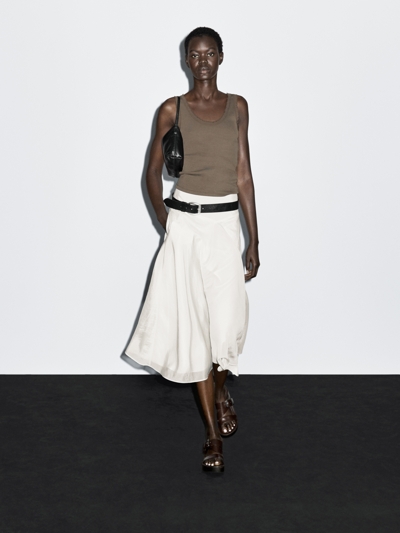 Massimo Dutti Юбка миди с расклешенным верхом