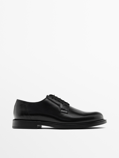 Massimo Dutti Черные ботинки дерби купить с доставкой.
