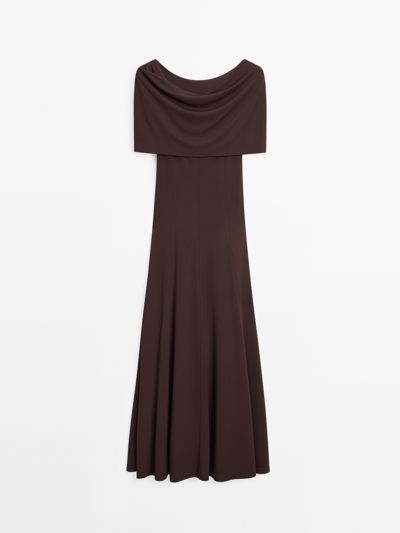 Massimo Dutti Длинное платье без бретелек