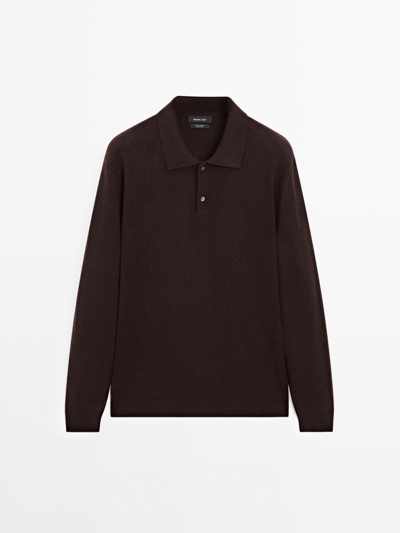 Massimo Dutti Поло из вязаного кашемира 100% купить с доставкой.
