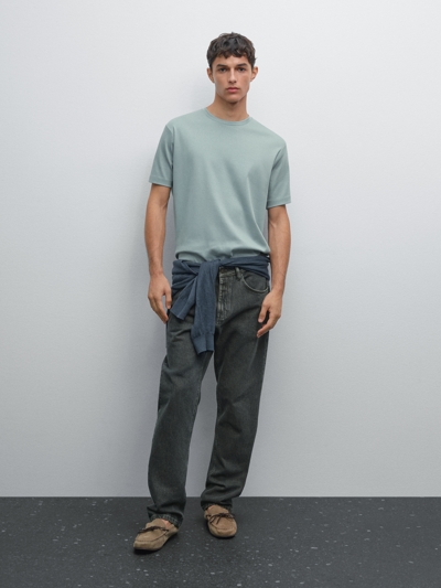 Massimo Dutti Футболка из 100% мерсеризированного хлопка