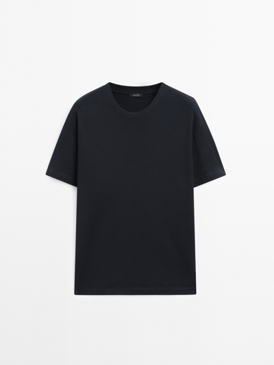 Massimo Dutti Футболка с коротким рукавом из 100% хлопка купить с доставкой.