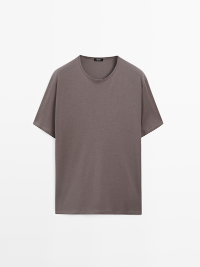 Massimo Dutti Футболка из легкого хлопка 100%