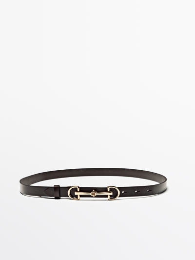 Massimo Dutti Ремень для верховой езды из натуральной кожи купить с доставкой.