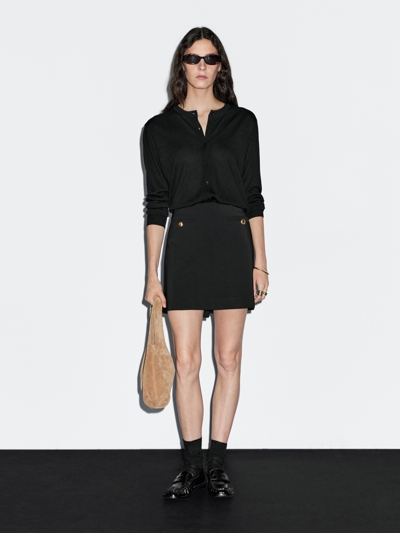 Massimo Dutti Мини-юбка на пуговицах купить с доставкой.