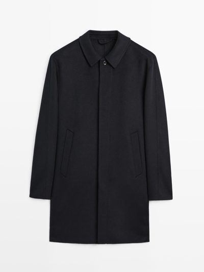 Massimo Dutti Пальто из шерстяной смеси короткое