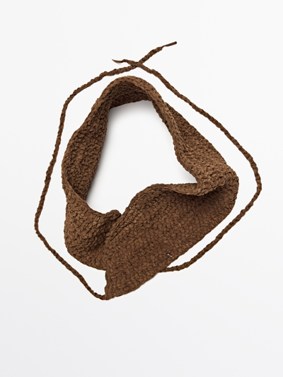 Massimo Dutti Пояс из замши с вытканной отделкой