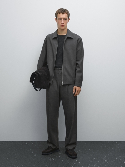 Massimo Dutti Брюки в полоску свободного кроя