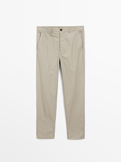 Massimo Dutti Полуспортивные брюки SEMI-JOGGER FIT купить с доставкой.