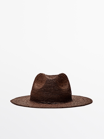 Massimo Dutti Шляпа из рафии купить с доставкой.