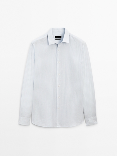 Massimo Dutti Рубашка в полоску с регулярной посадкой купить с доставкой.