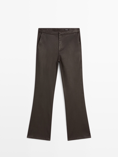Massimo Dutti Брюки с широкими штанинами и укороченным кроем купить с доставкой.