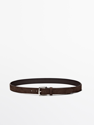 Massimo Dutti Ремень из кожи нубука с грубой отделкой купить с доставкой.