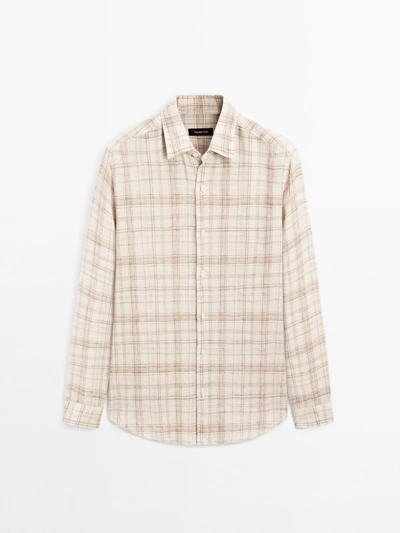 Рубашка в клетку с регулярной посадкой- Заказать в России