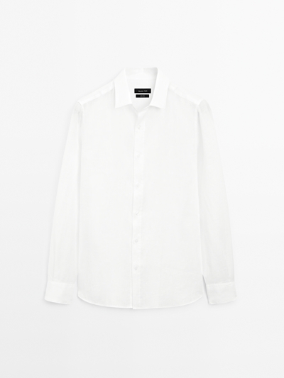 Massimo Dutti Рубашка из 100% льна купить с доставкой.