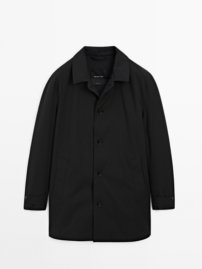 Massimo Dutti Плащ из водоотталкивающей ткани купить с доставкой.