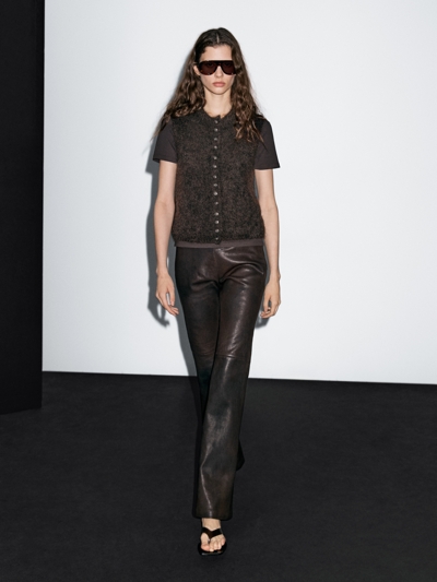 Massimo Dutti Жилет из трикотажа из альпаки купить с доставкой.