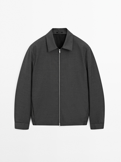 Massimo Dutti Полу-пальто TOTAL LOOK с шерстью купить с доставкой.