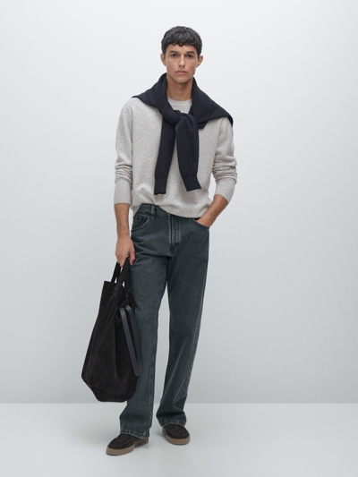 Massimo Dutti Свитер из шерстяной смеси с круглым вырезом