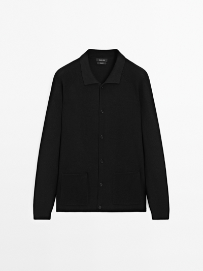 Massimo Dutti Кардиган из 100% хлопкового трикотажа купить с доставкой.