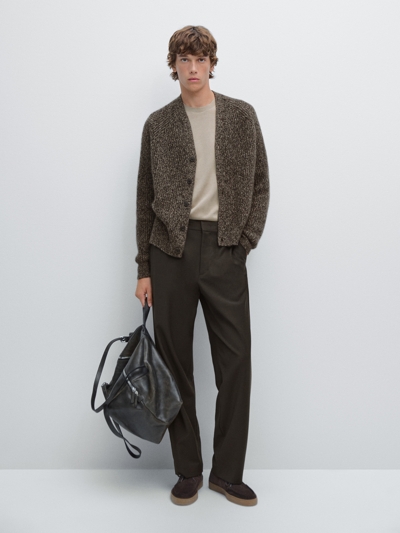 Massimo Dutti Кардиган из 100% кашемира купить с доставкой.