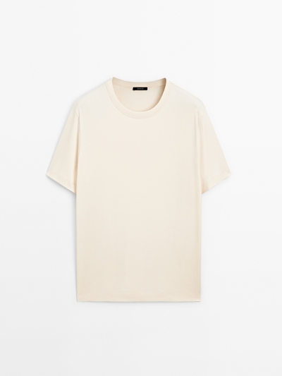 Massimo Dutti Футболка с коротким рукавом из 100% хлопка