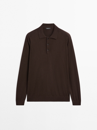 Massimo Dutti Поло из смесового хлопка